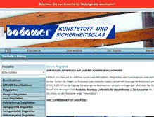 Tablet Screenshot of bodamer-kunststoffglas.de